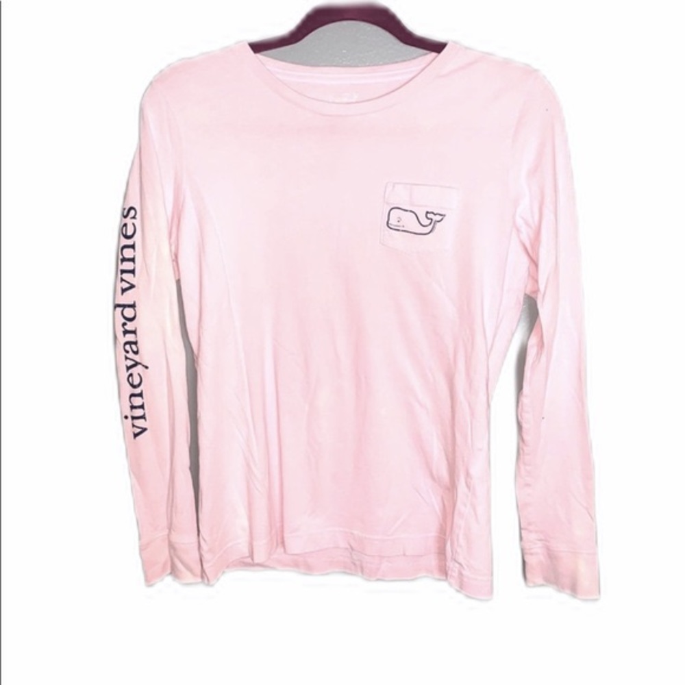 Vineyard Vines pink whale long sleeve